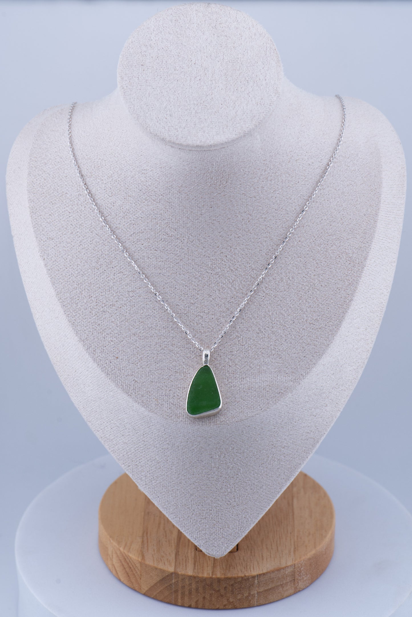 Sea Glass Necklace – Sterling Silver