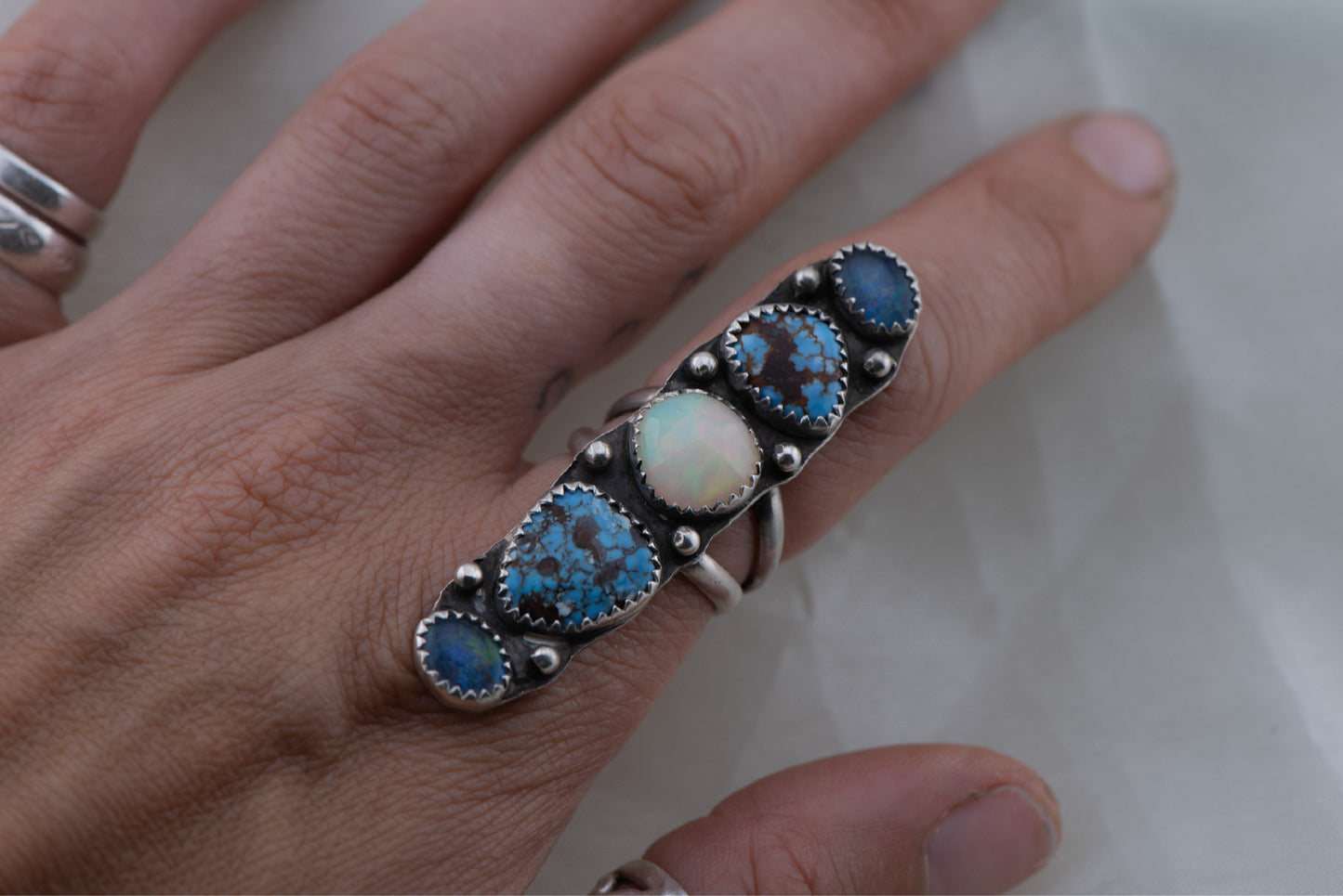 Golden Hills Turquoise & Opal Statement Ring