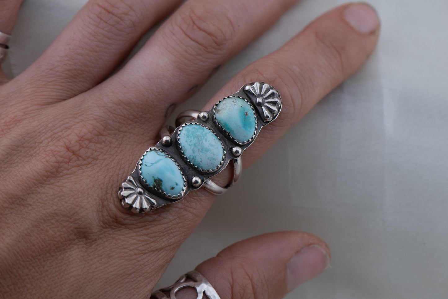 Golden Hills Turquoise Statement Ring