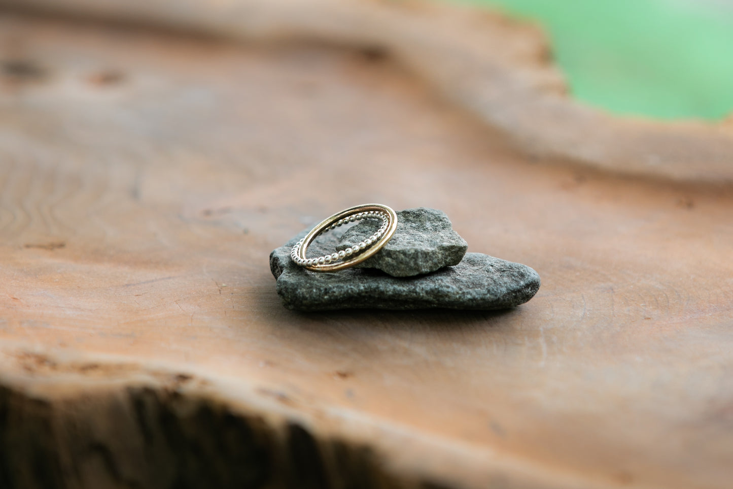 Two-Tone Gold-Filled & Sterling Silver Interlocking Ring