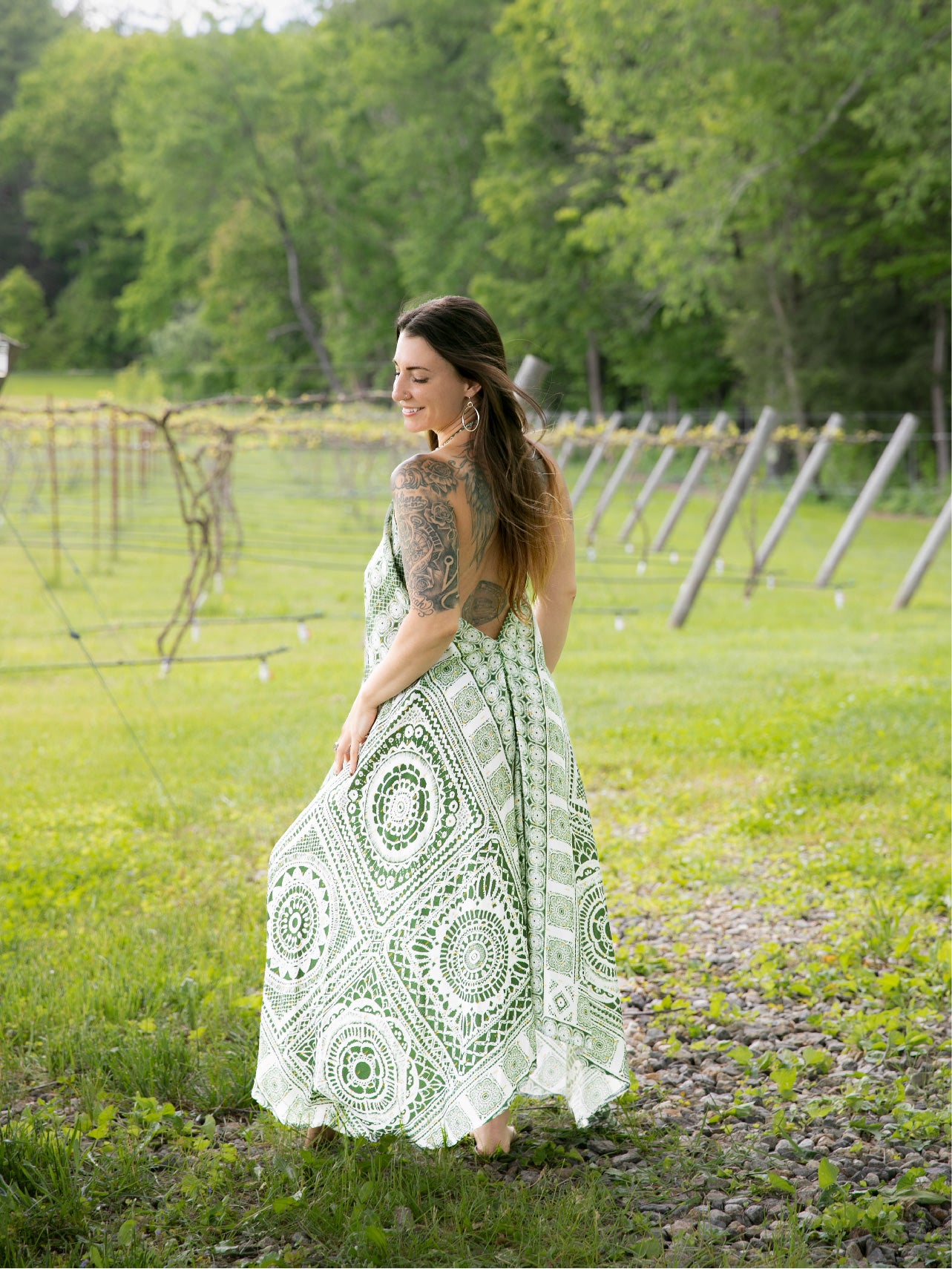 Low Back Linen Dress