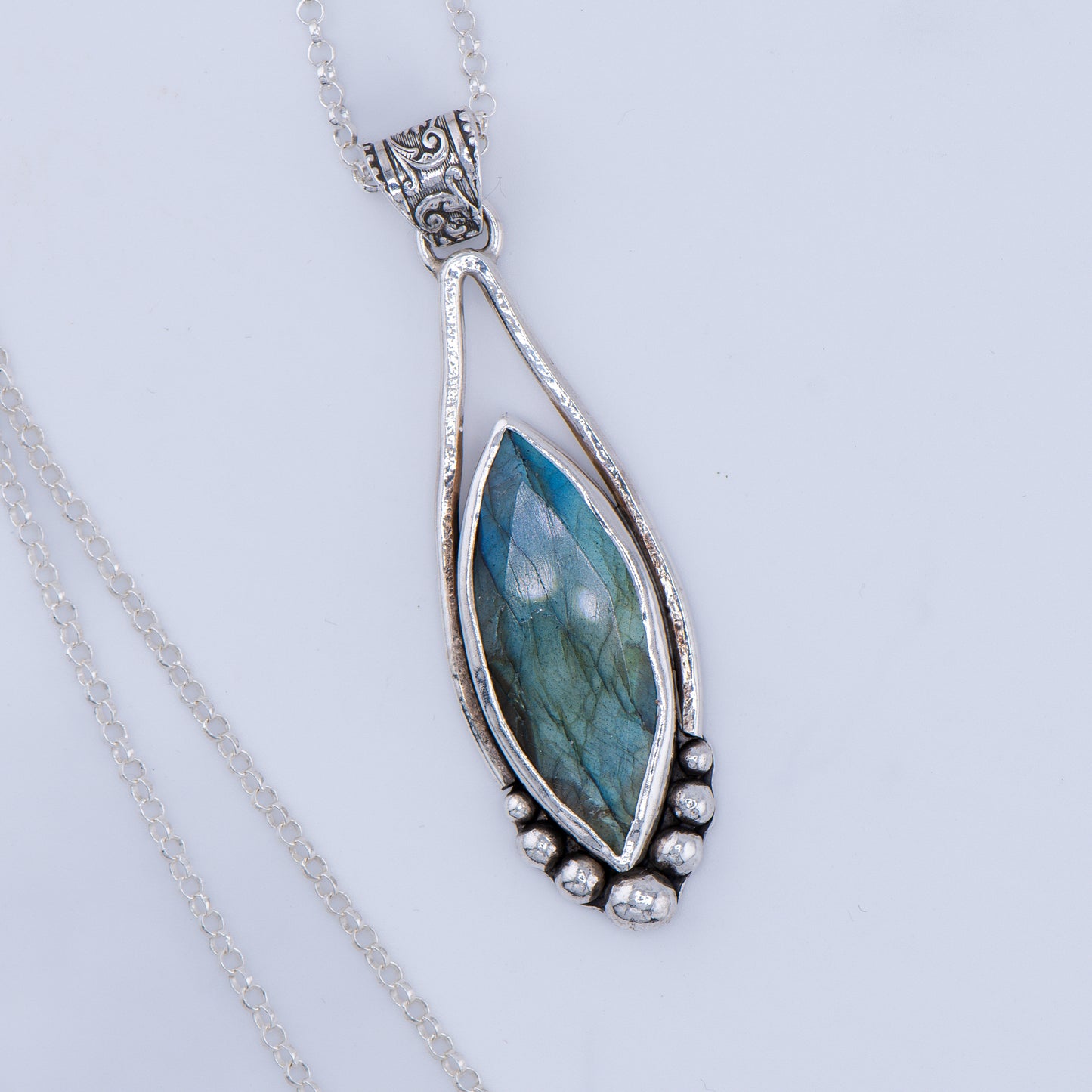 Labradorite Pendant - Sterling silver Chain included