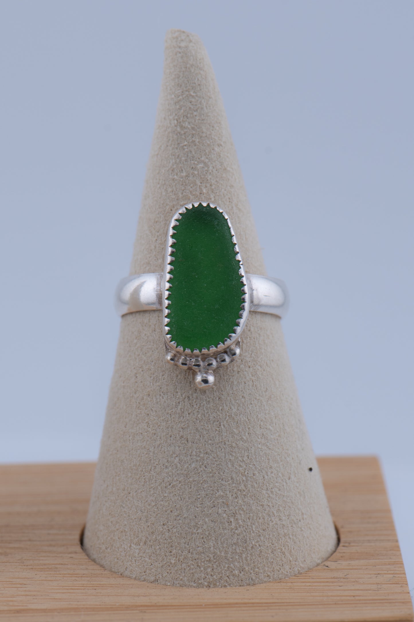Sea Glass Ring – Sterling Silver