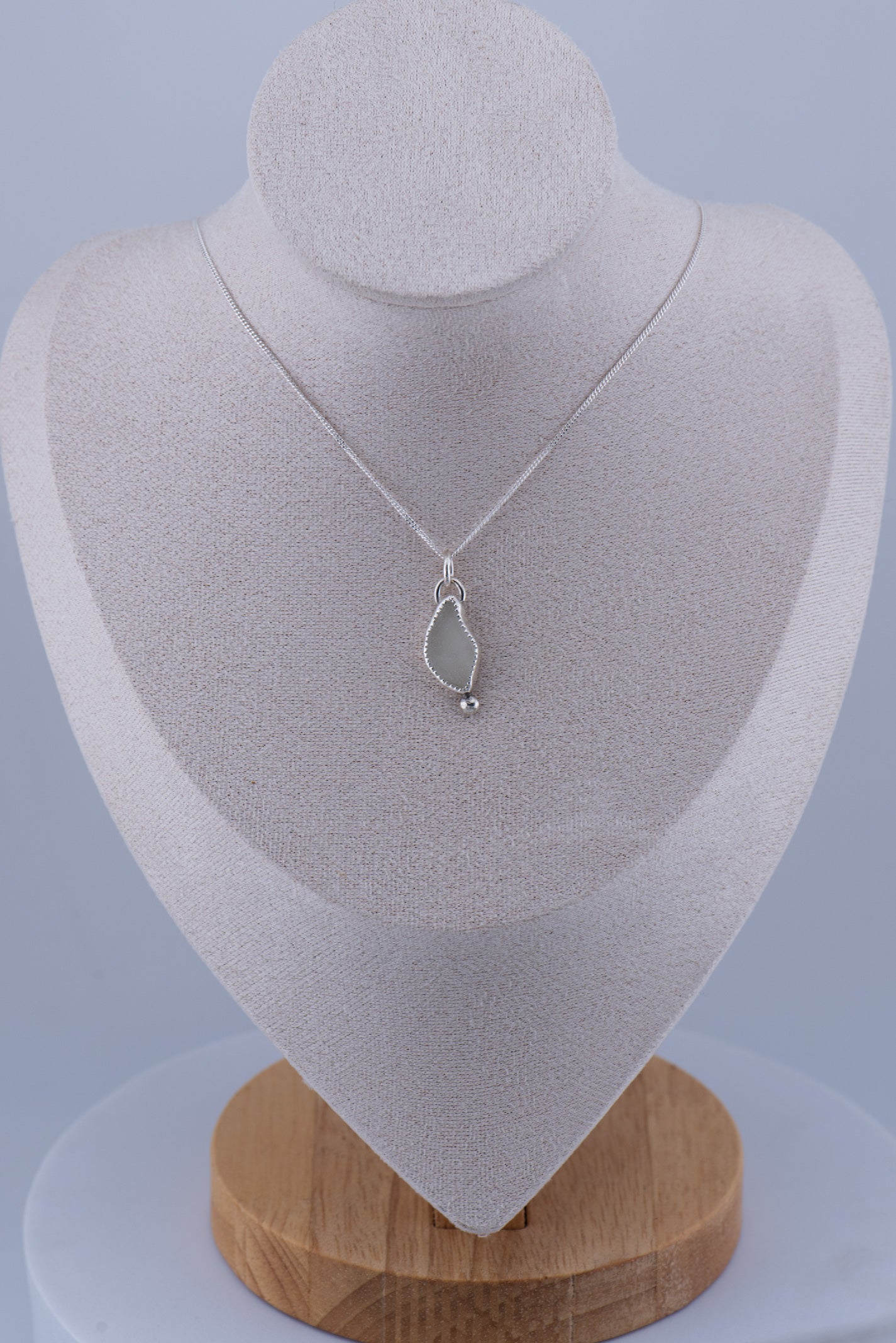 Sea Glass Pendant – Sterling Silver
