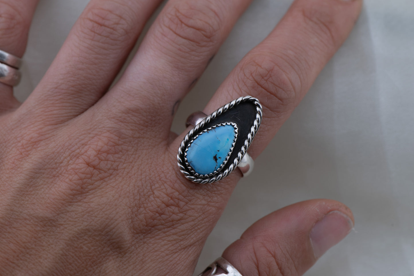 Golden Hills Turquoise Statement Ring