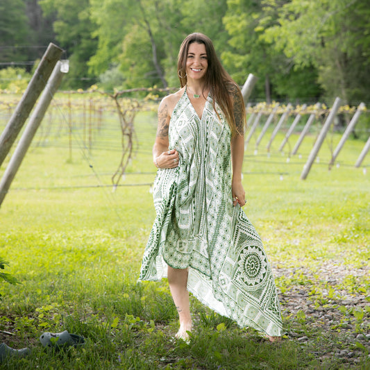 Low Back Linen Dress