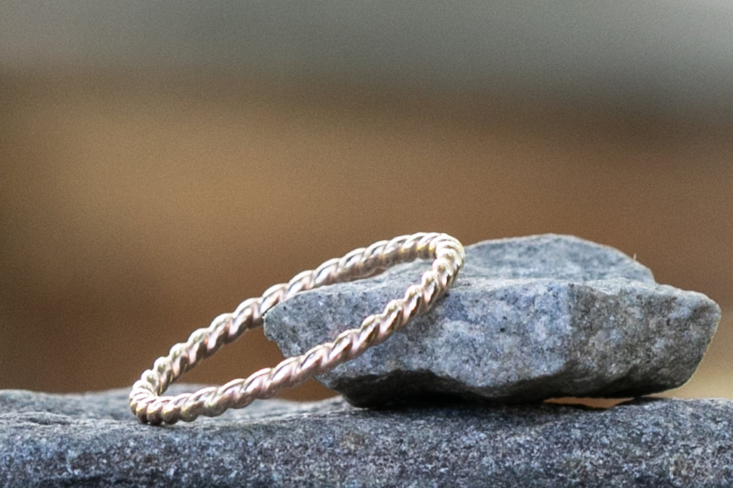 Gold-Filled Twisted Ring Band