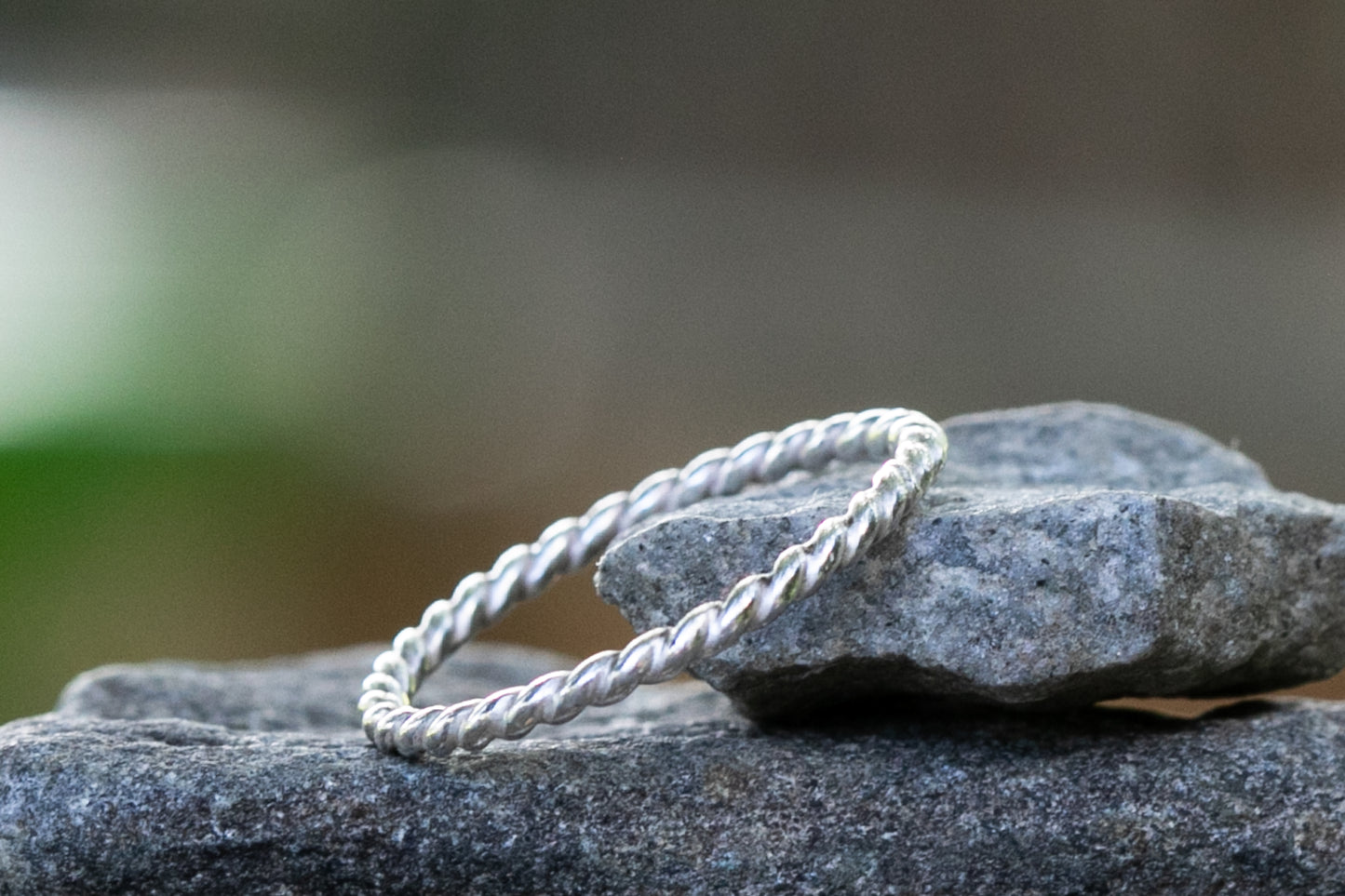 Sterling Silver Twisted Ring Band