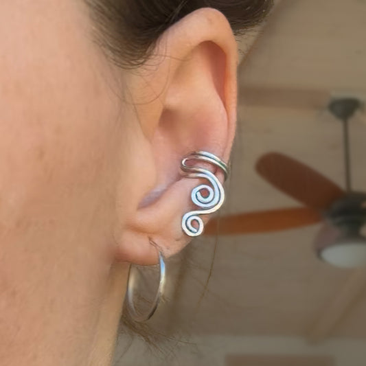 Sterling Silver Ear Cuff