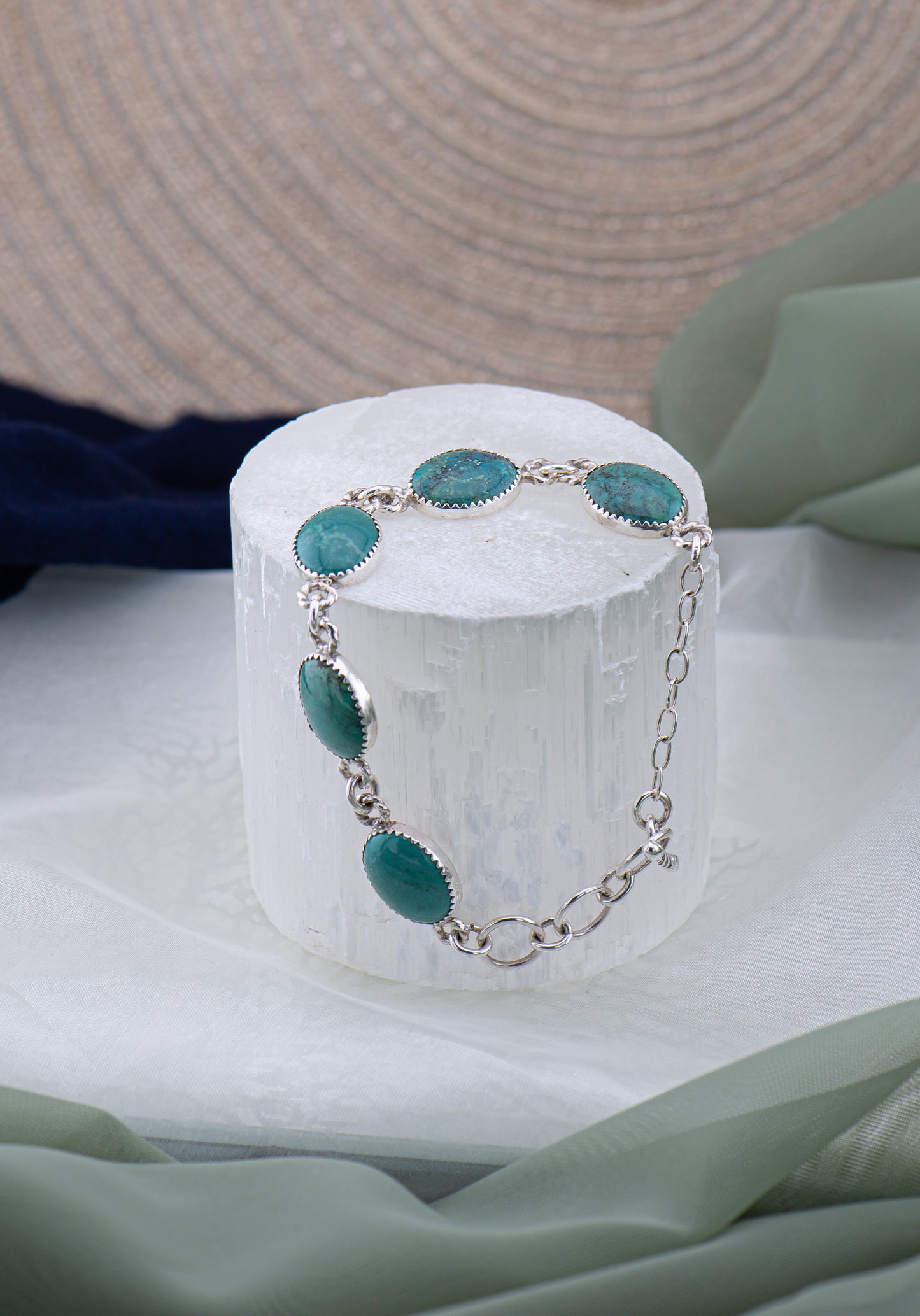Sterling Silver Turquoise Bracelet
