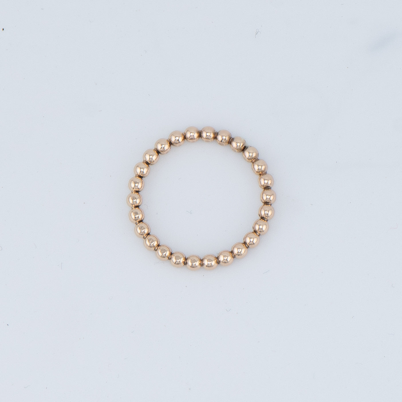 Gold-Filled Beaded Ring Band