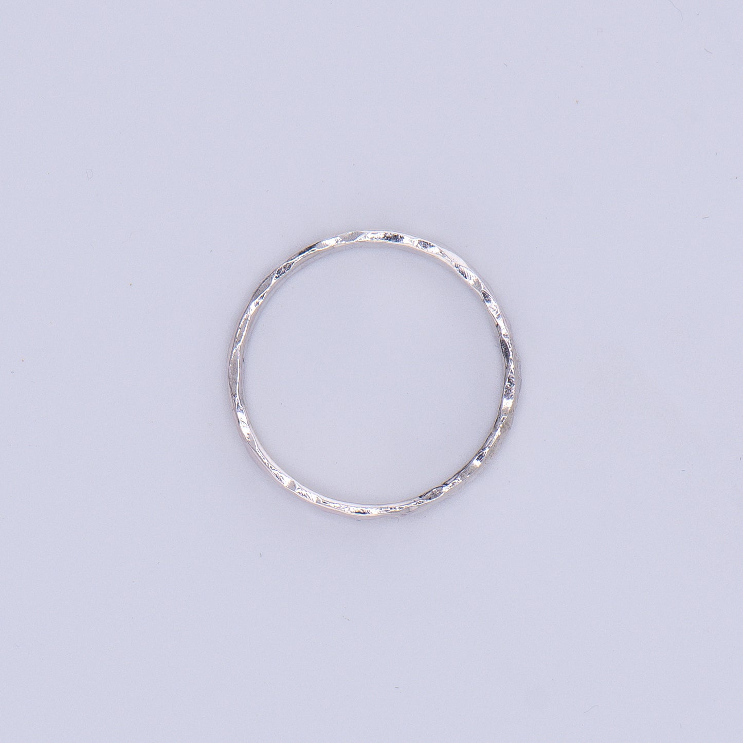 Sterling Silver Hammered Ring Band