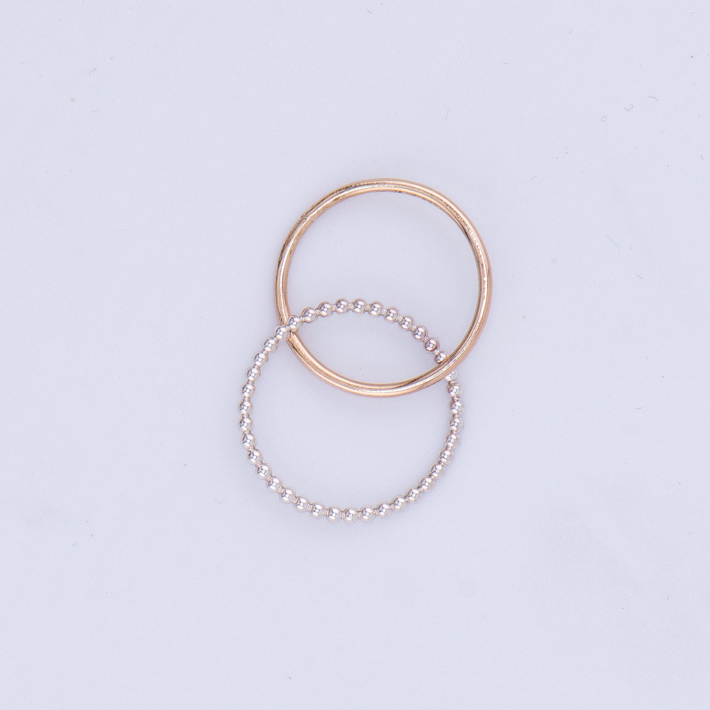 Two-Tone Gold-Filled &amp; Sterling Silver Interlocking Ring