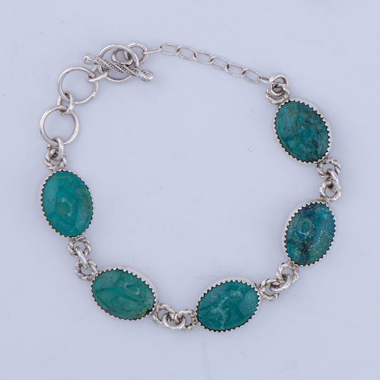 Sterling Silver Turquoise Bracelet