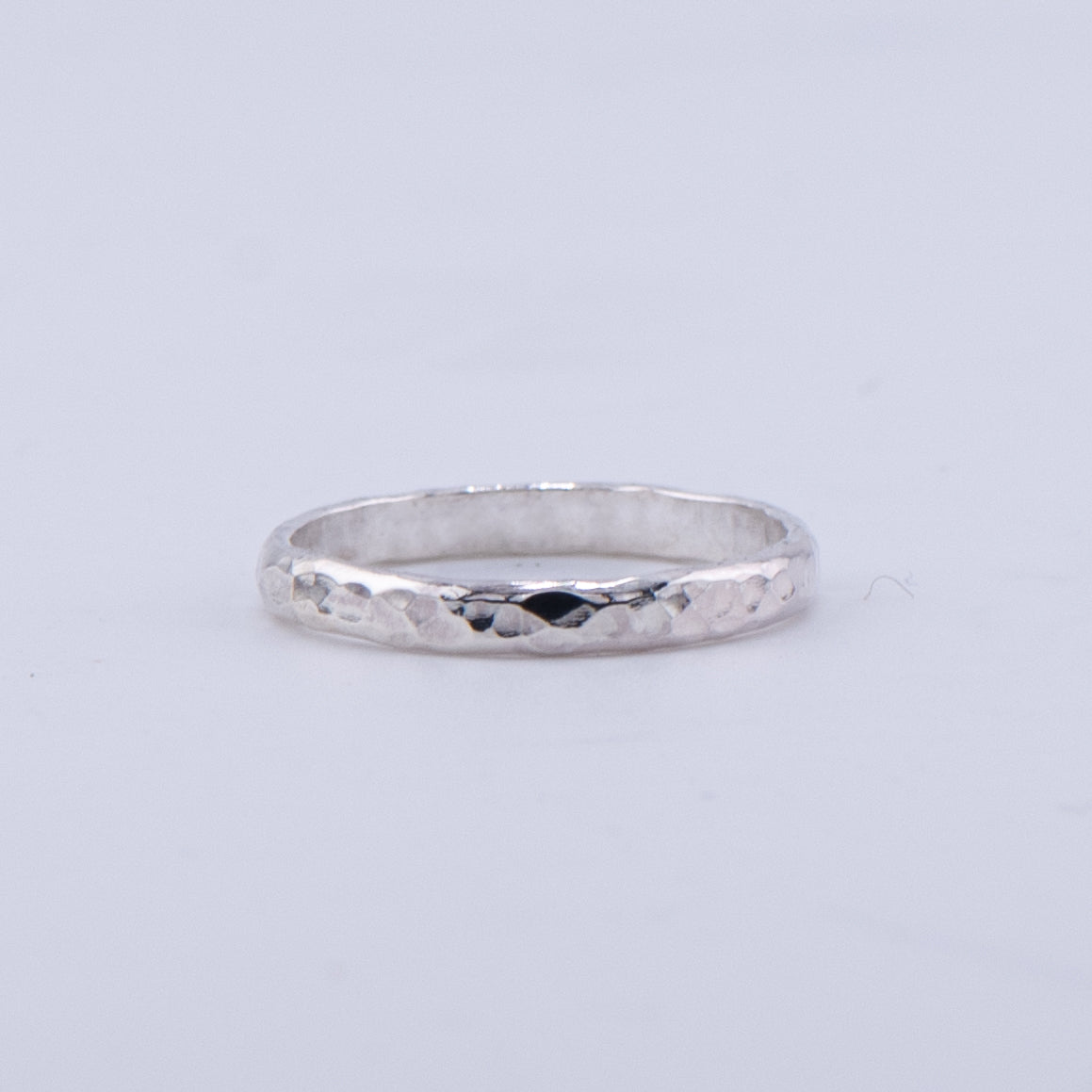 Sterling Silver Hammered Ring Band
