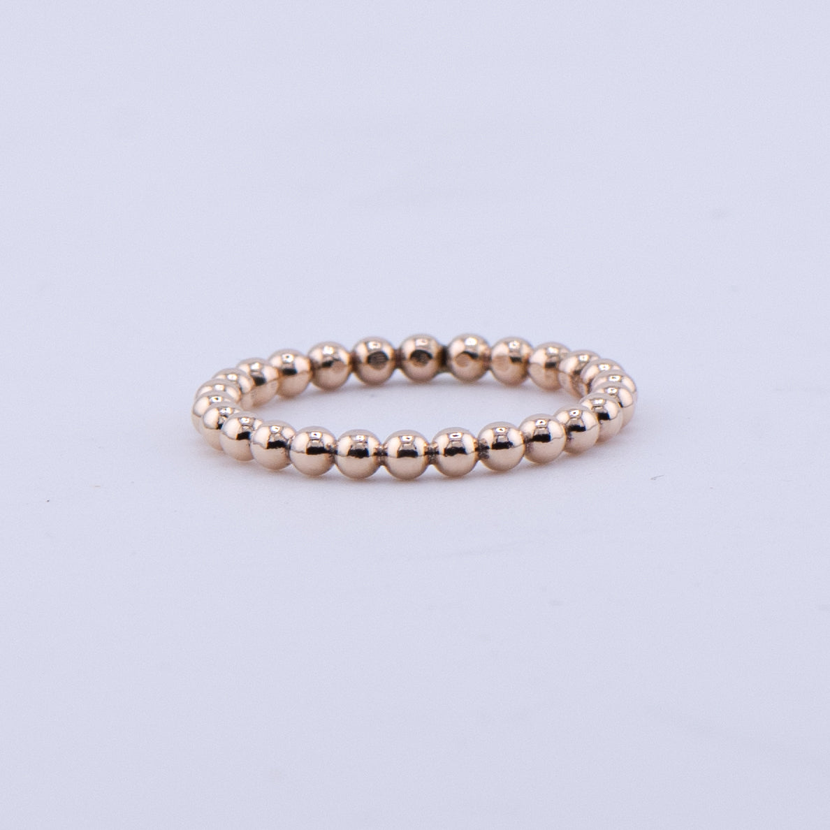 Gold-Filled Beaded Ring Band