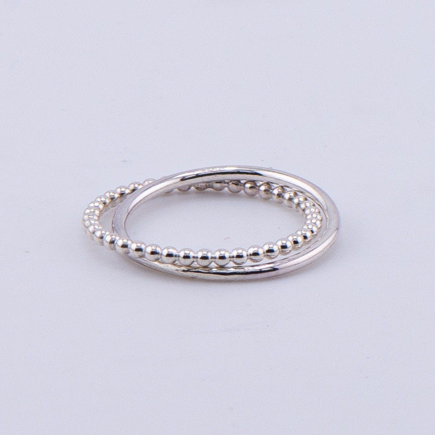 Sterling Silver Interlocking Ring