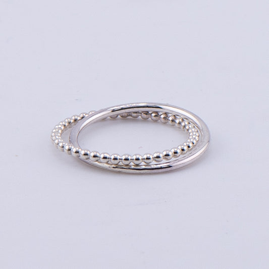Sterling Silver Interlocking Ring