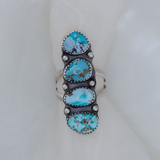 Golden Hills Turquoise Statement Ring