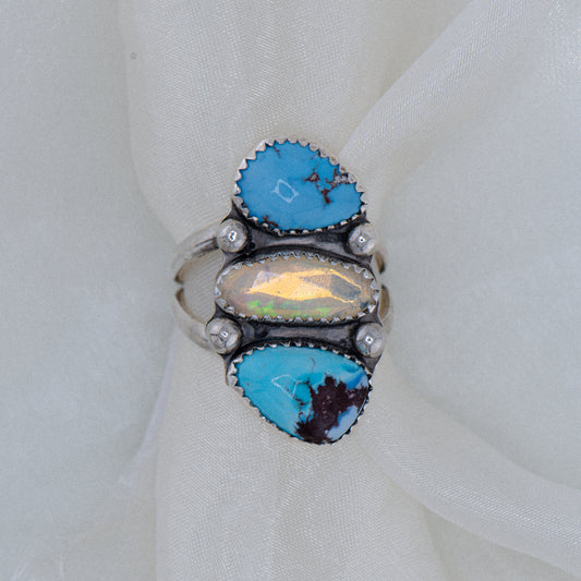 Golden Hills Turquoise & Opal Statement Ring