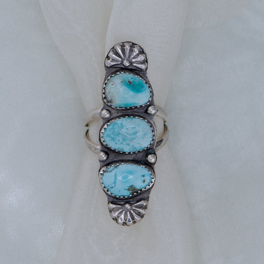 Golden Hills Turquoise Statement Ring