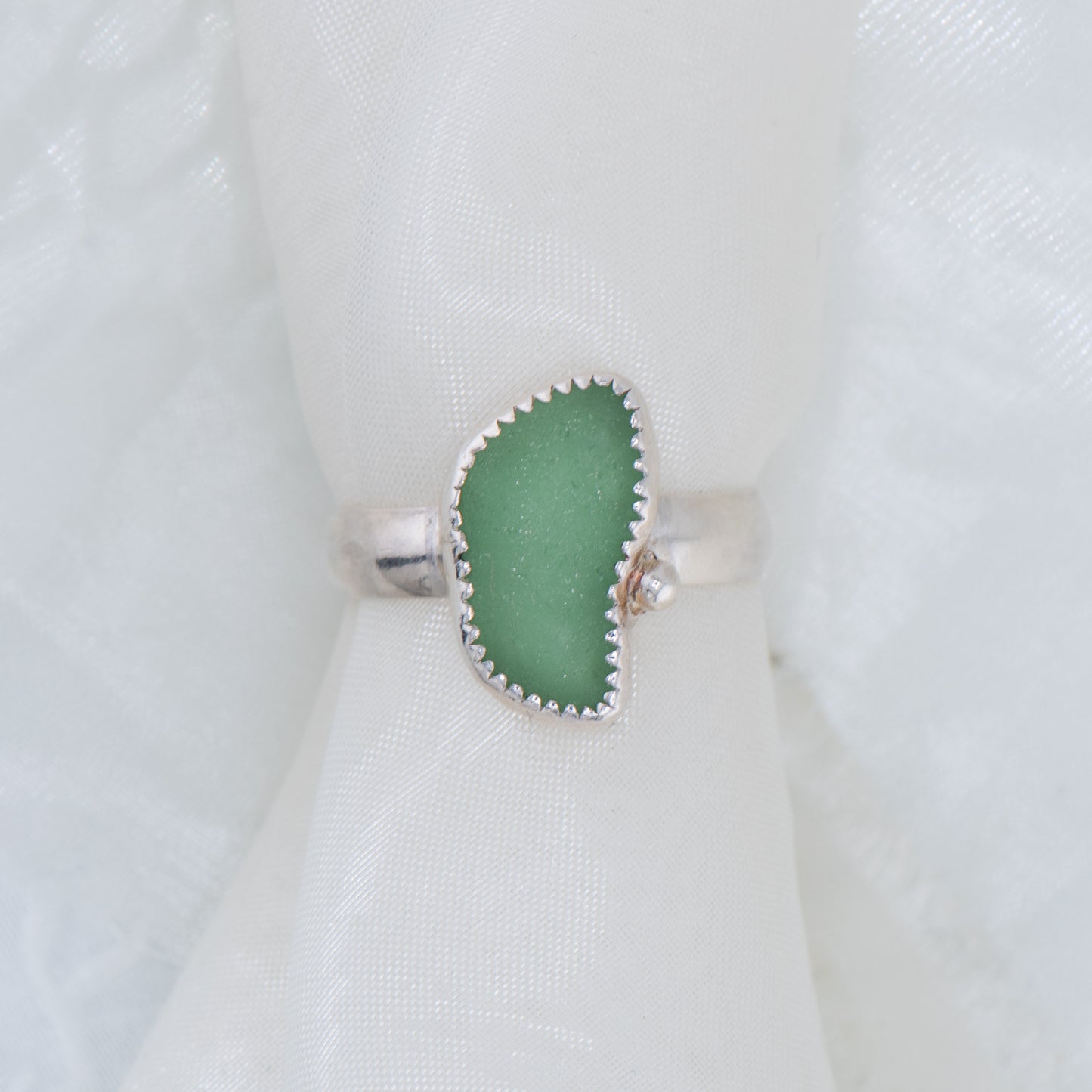Sea Glass Ring – Sterling Silver