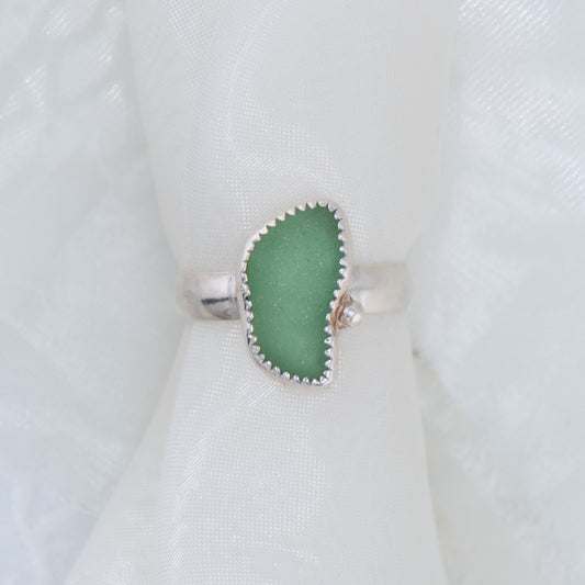 Sea Glass Ring – Sterling Silver