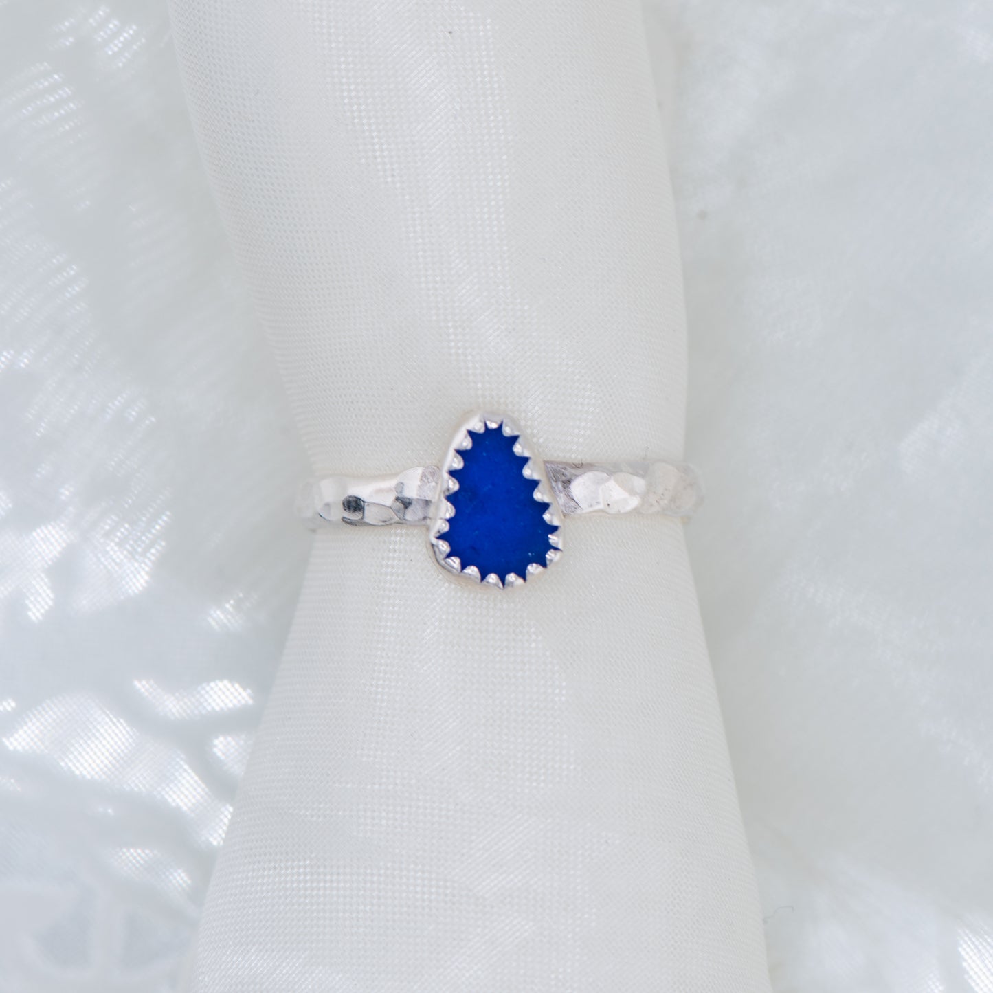 Sea Glass Ring – Sterling Silver