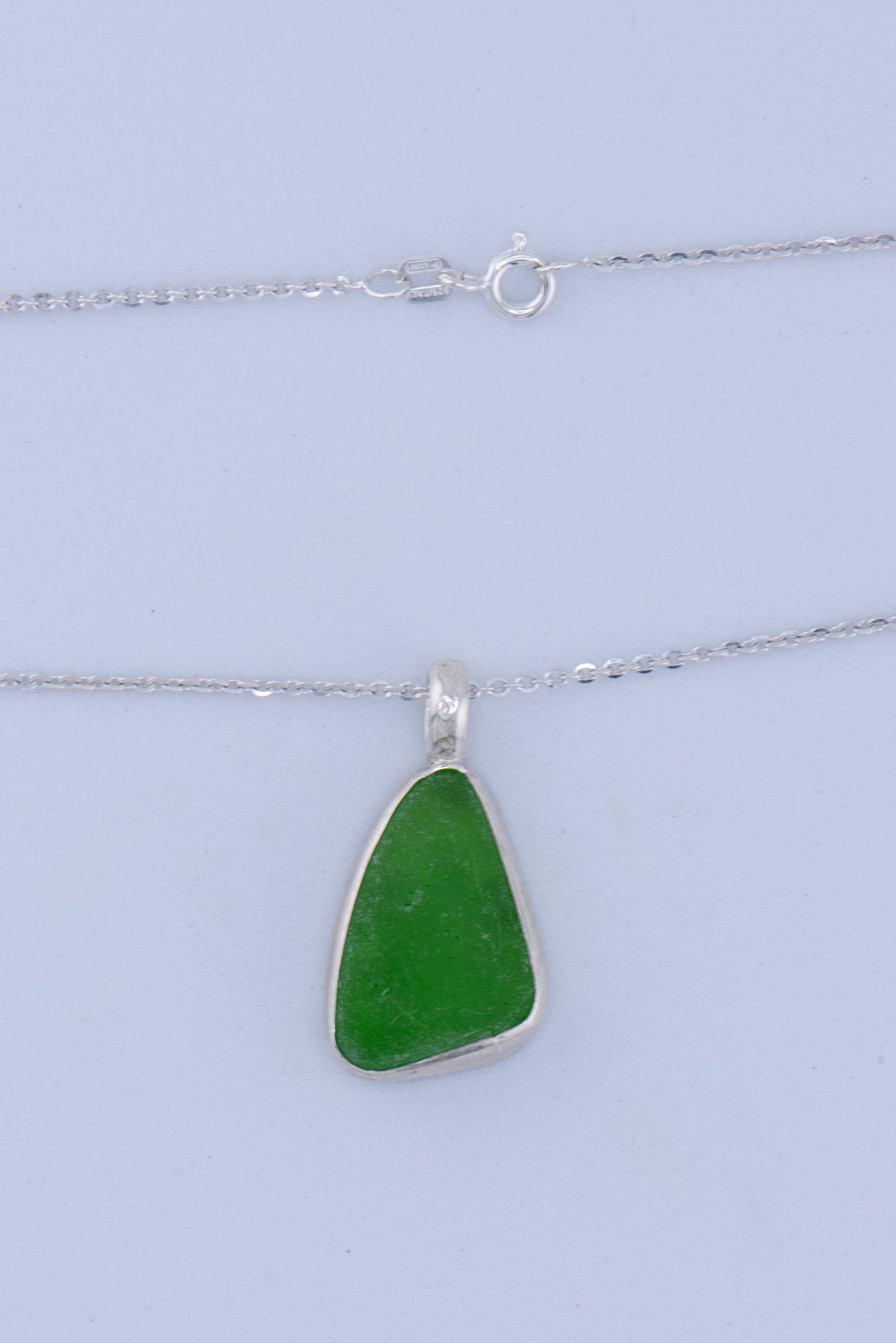 Sea Glass Necklace – Sterling Silver