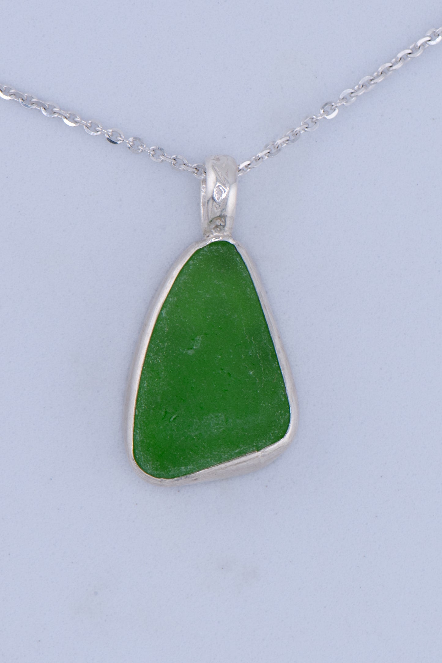 Sea Glass Necklace – Sterling Silver