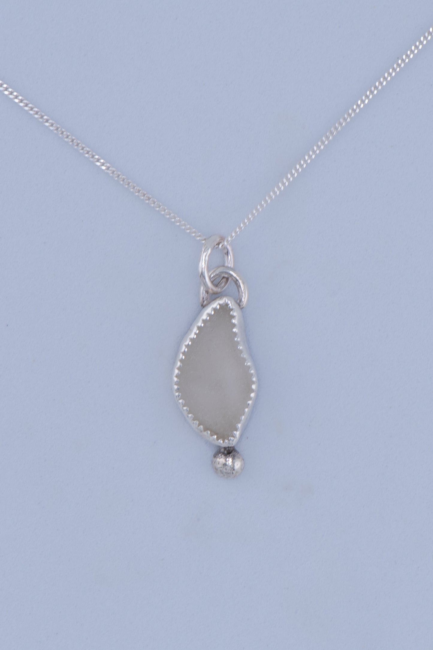 Sea Glass Pendant – Sterling Silver