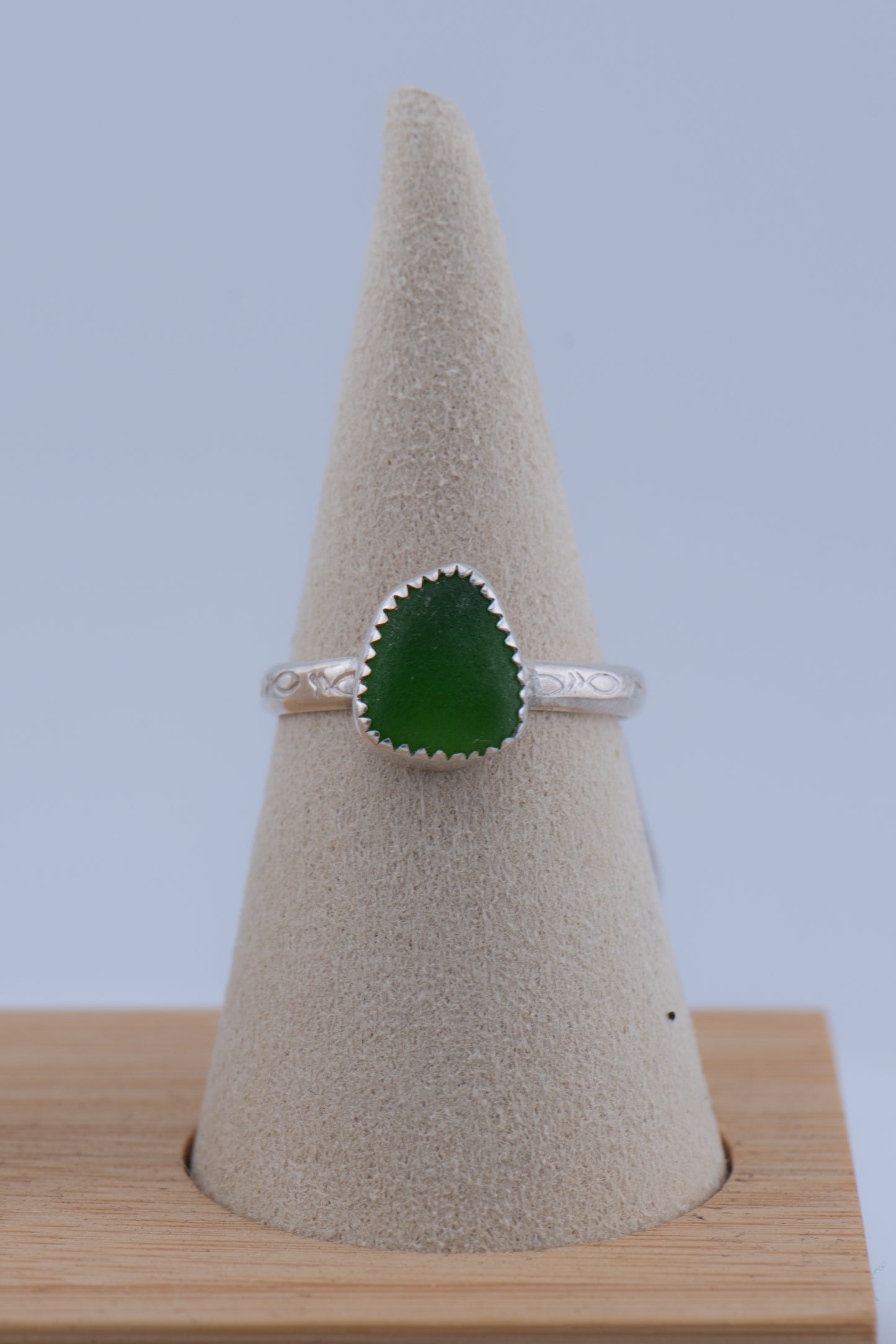 Sea Glass Ring – Sterling Silver