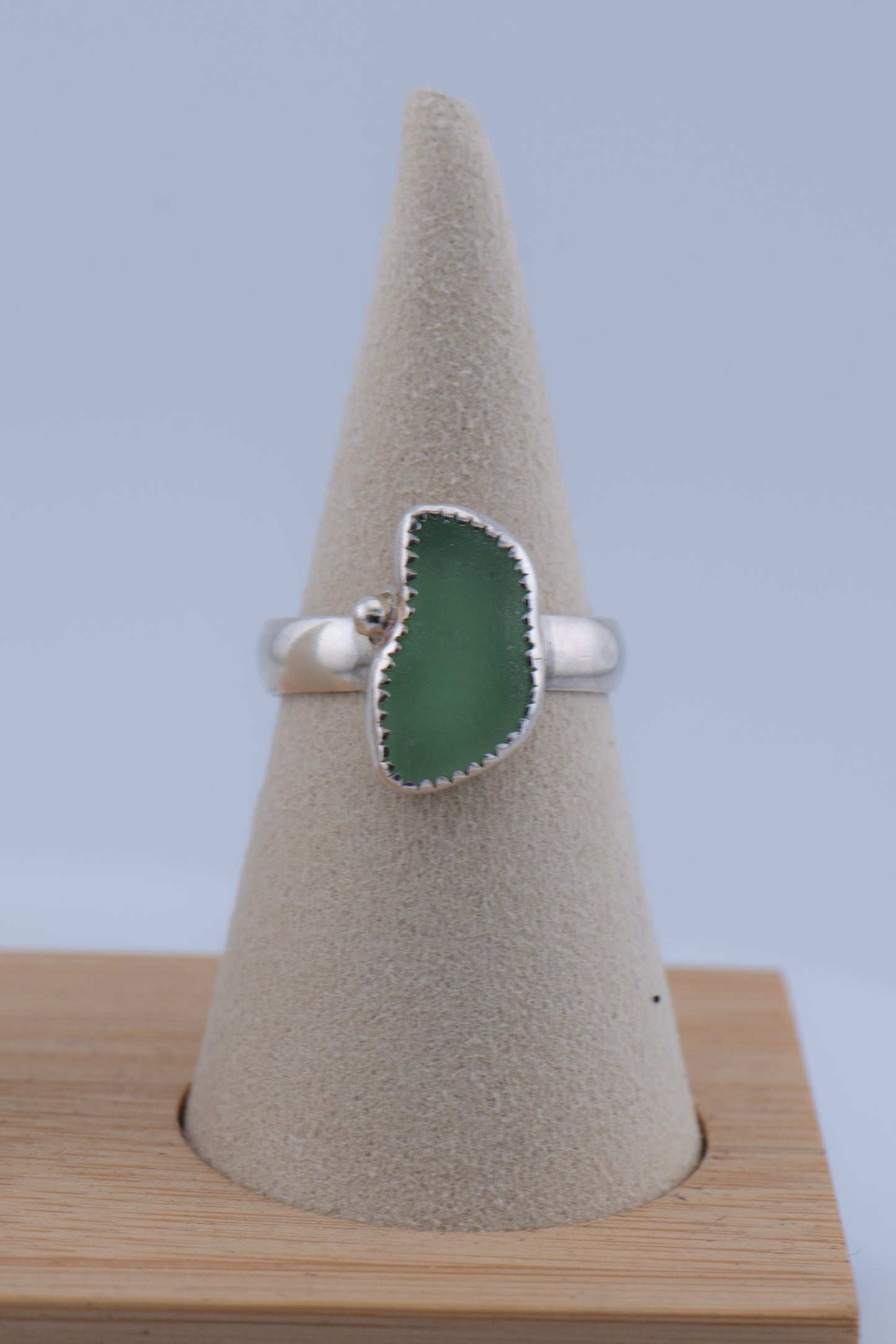 Sea Glass Ring – Sterling Silver