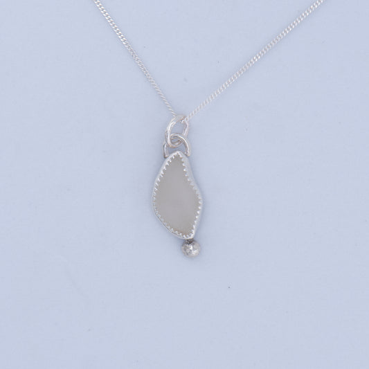 Sea Glass Pendant – Sterling Silver
