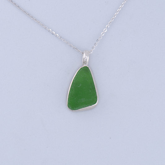 Sea Glass Necklace – Sterling Silver