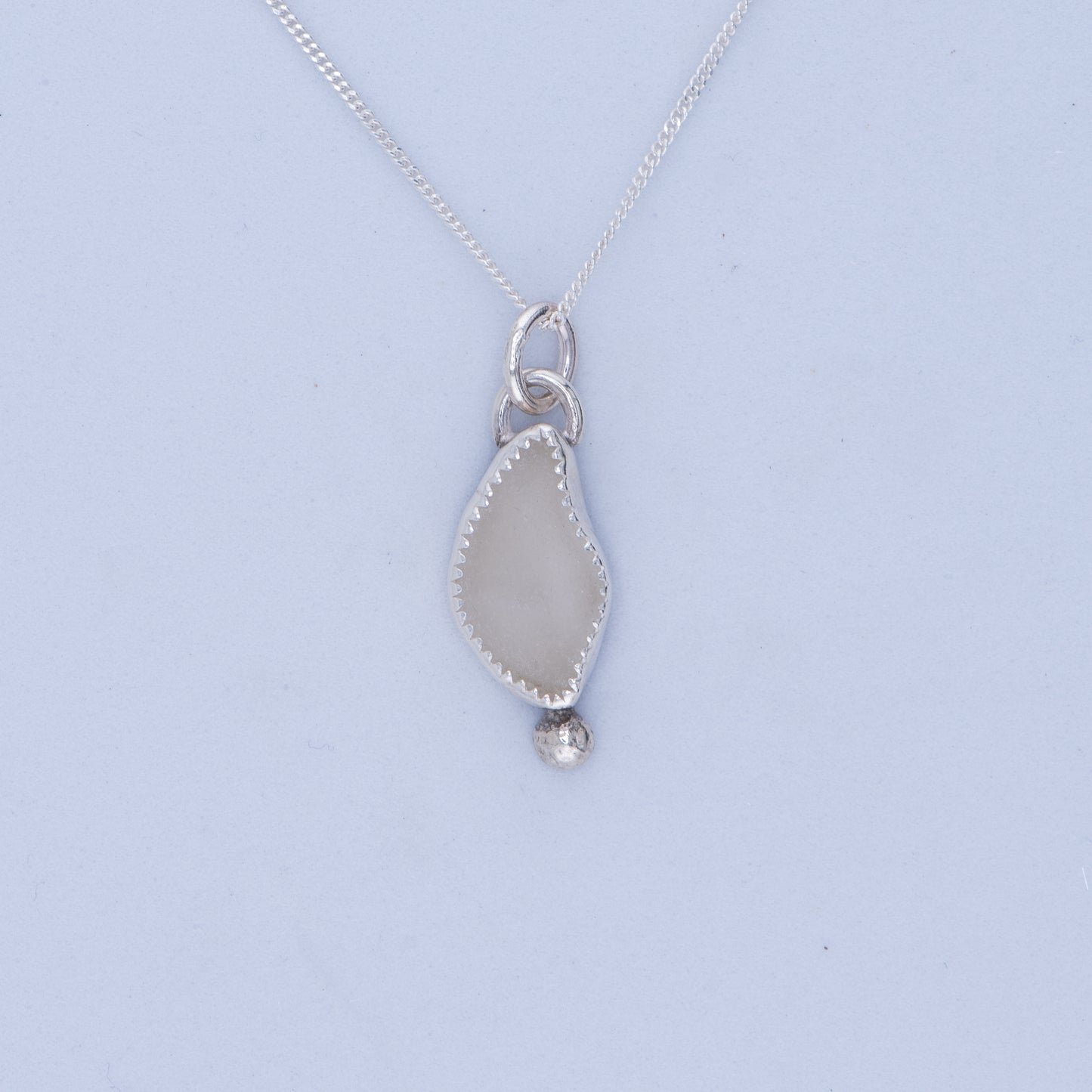 Sea Glass Pendant – Sterling Silver