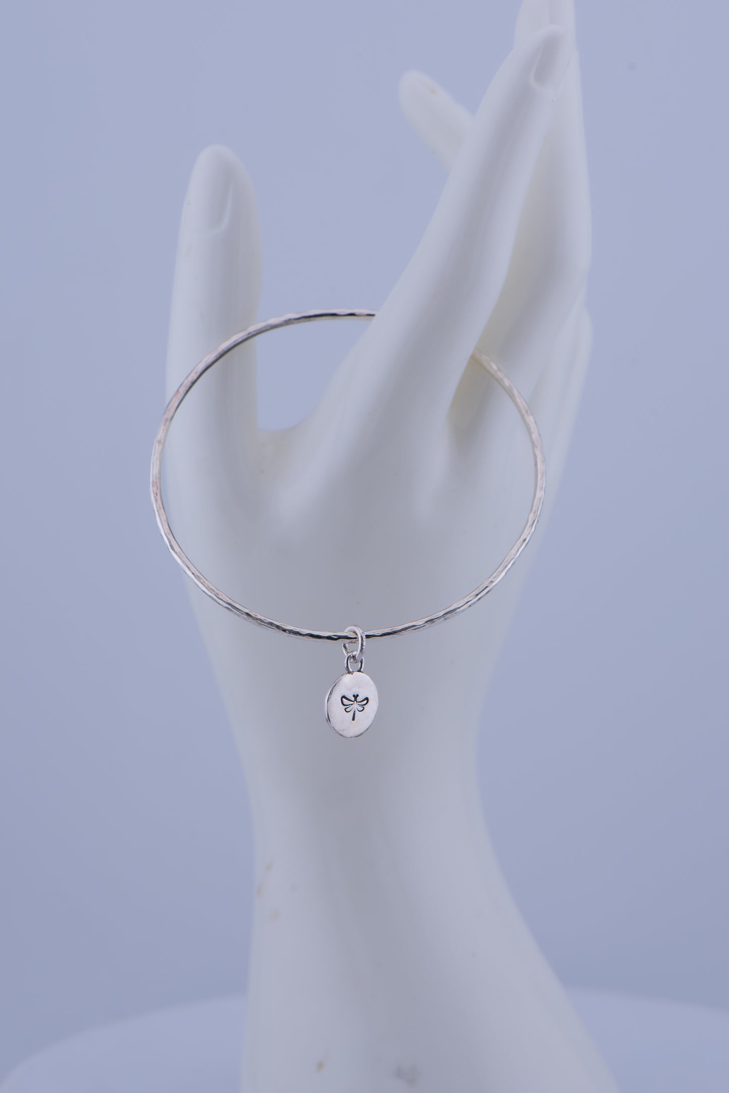 Sterling Silver Dragonfly Bangle