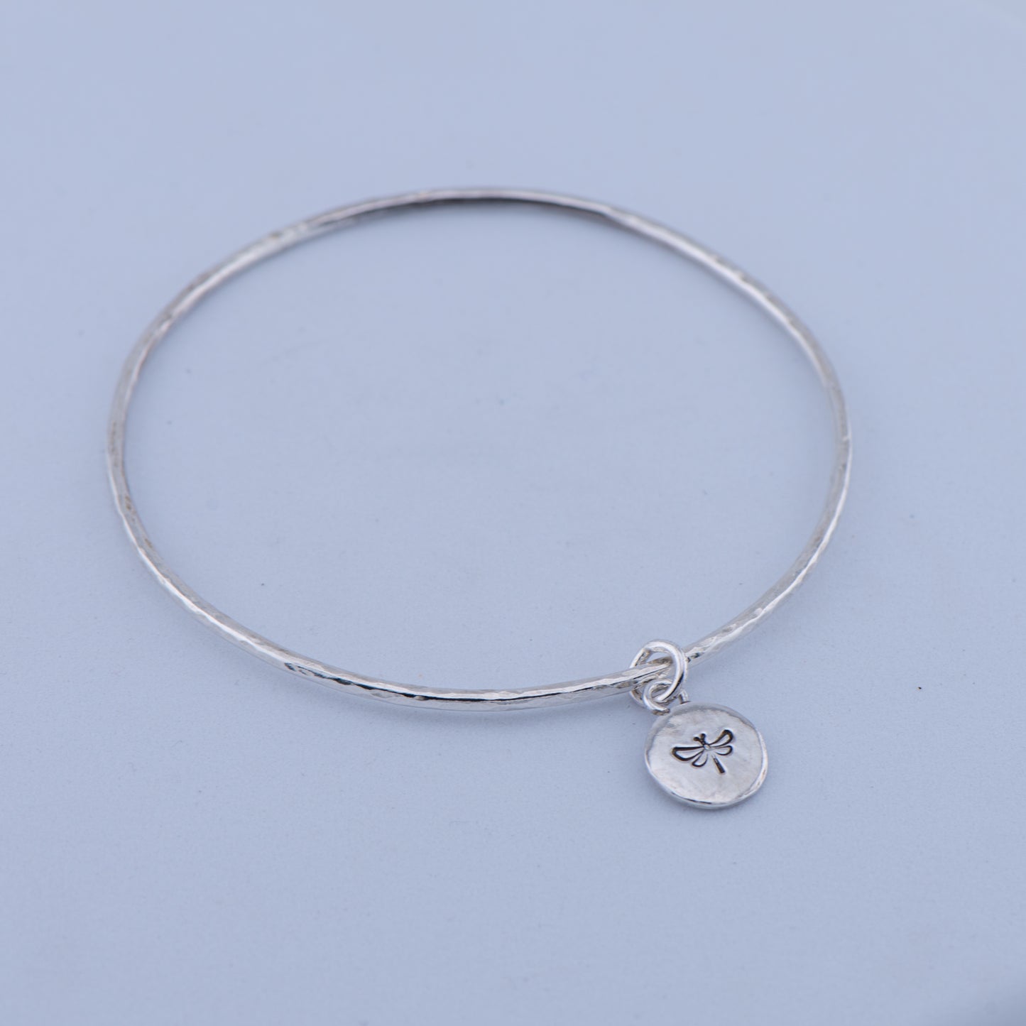 Sterling Silver Dragonfly Bangle