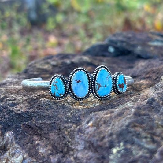 Golden Hills Turquoise Sterling Silver Cuff Bracelet